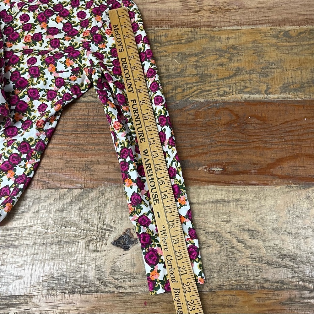 Lands’ End women’s size 8 Petite Floral supima cotton pink - Picture 7 of 10